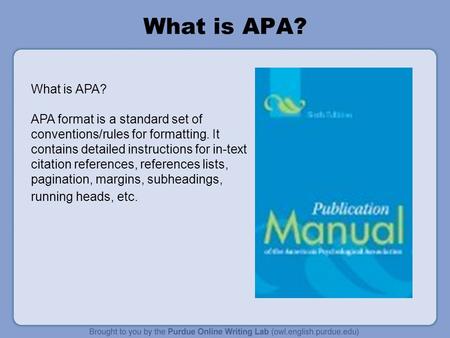 Formatting Your Essay in APA